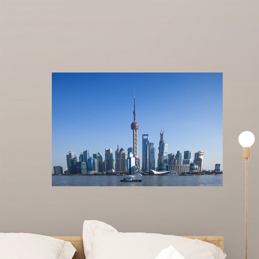 Shanghai TV tower  and Lujiazui, Landmark Wall Mural