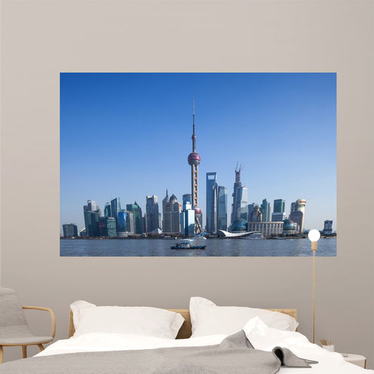 Shanghai TV tower  and Lujiazui, Landmark Wall Mural