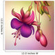 fuchsia flower macro isolated illustration Wall Mural