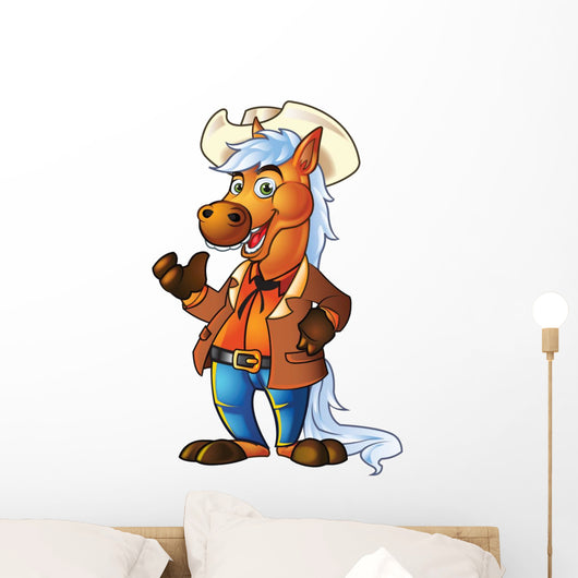 Pony Cowboy Wall Decal