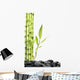 Still Life with Bamboo Grove on Pebble Wall Decal