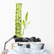 Still Life with Bamboo Grove on Pebble Wall Decal