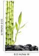 Still Life with Bamboo Grove on Pebble Wall Decal