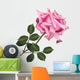single pink rose Wall Decal
