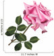 single pink rose Wall Decal
