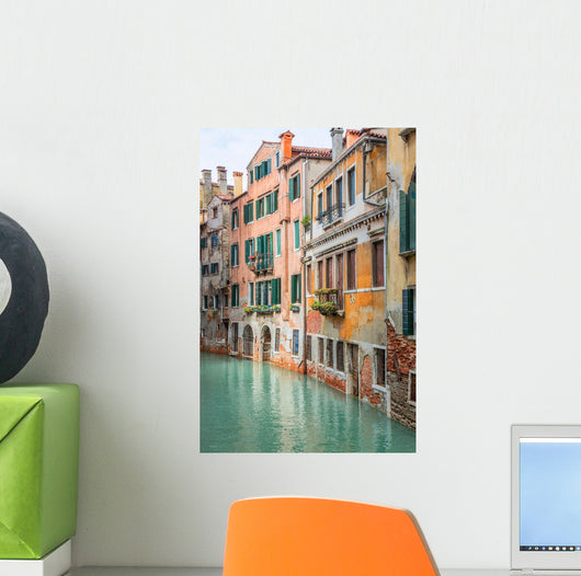 Vivid Colorful Canal Venice