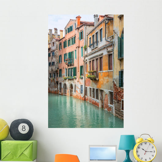 Vivid Colorful Canal Venice