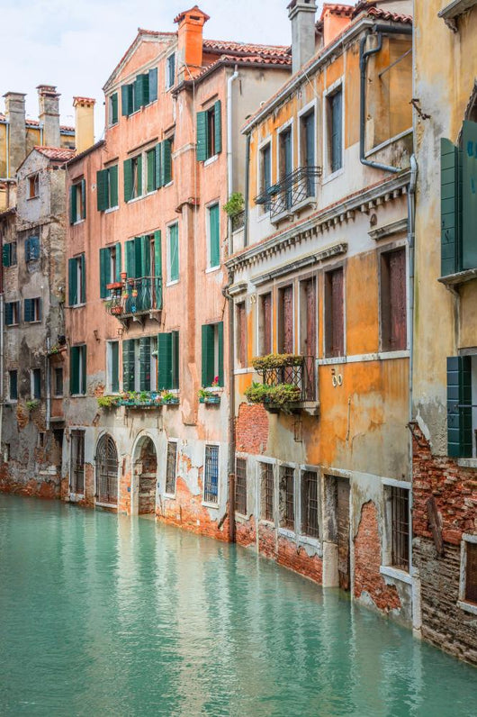 Vivid Colorful Canal Venice