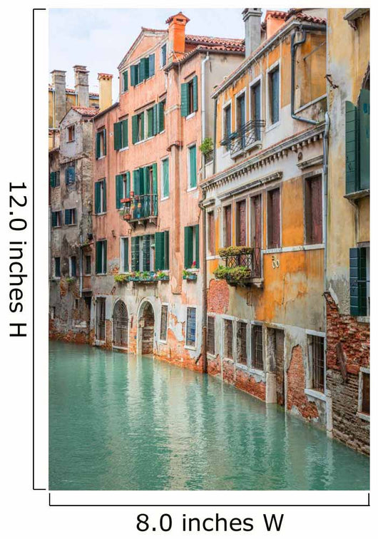 Vivid Colorful Canal Venice