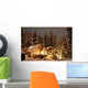 Winter Cabin Wall Mural