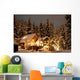 Winter Cabin Wall Mural