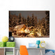 Winter Cabin Wall Mural