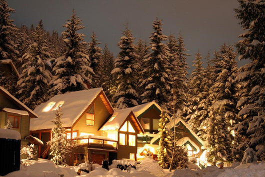 Winter Cabin Wall Mural