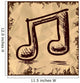 Double Music Note Vintage