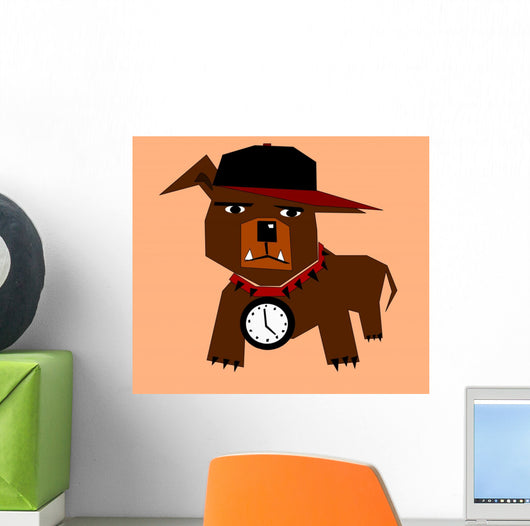 Hip Hop Dog Wall Decal