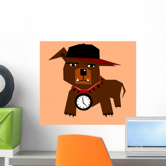 Hip Hop Dog Wall Decal