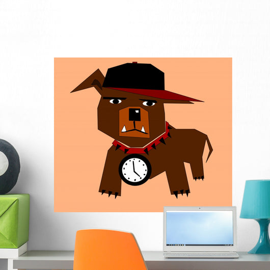Hip Hop Dog Wall Decal