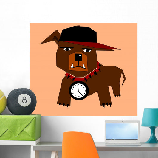 Hip Hop Dog Wall Decal