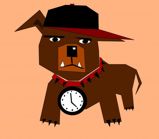 Hip Hop Dog Wall Decal