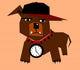 Hip Hop Dog Wall Decal