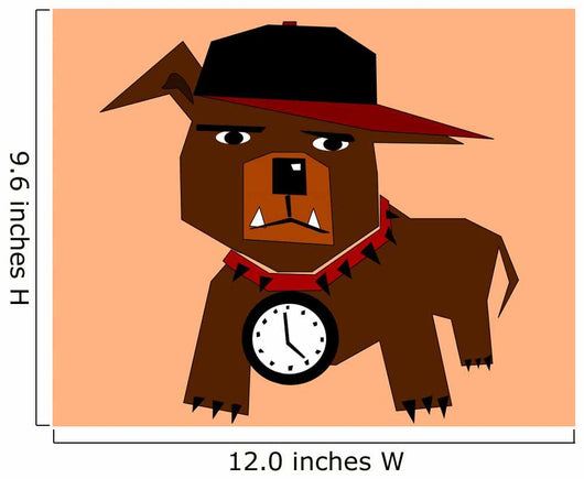 Hip Hop Dog Wall Decal