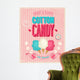 Vintage Cotton Candy Poster