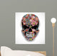 Skull with floral ornaments Wall Decal