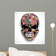 Skull with floral ornaments Wall Decal