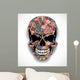 Skull with floral ornaments Wall Decal
