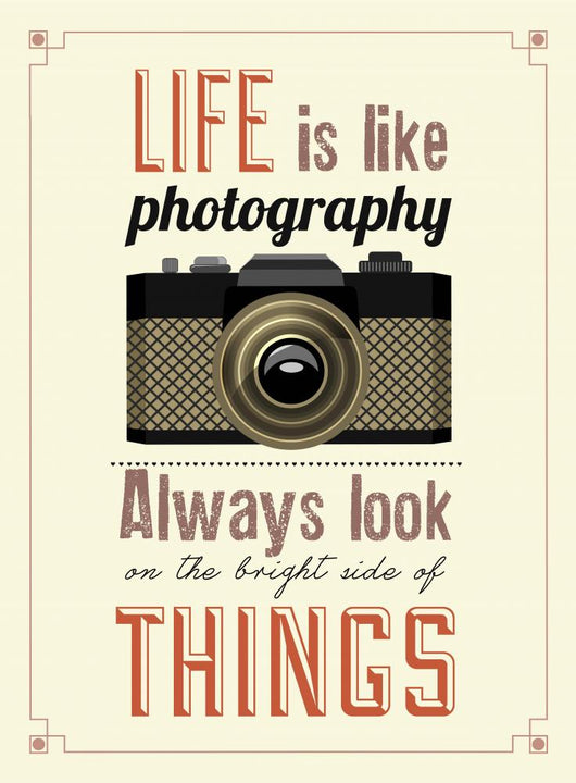 Vintage Old Camera Typographical