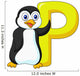 Alphabet P with Penguin