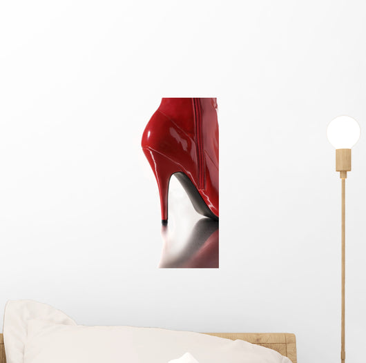 Red High Heel Wall Decal