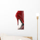 Red High Heel Wall Decal