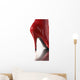 Red High Heel Wall Decal