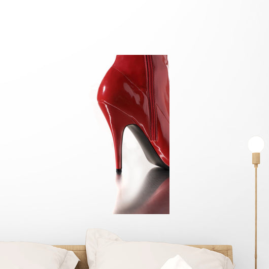 Red High Heel Wall Decal