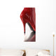 Red High Heel Wall Decal