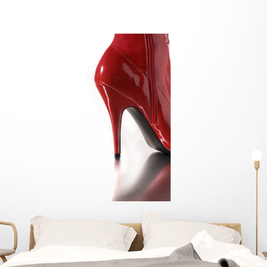 Red High Heel Wall Decal