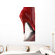 Red High Heel Wall Decal
