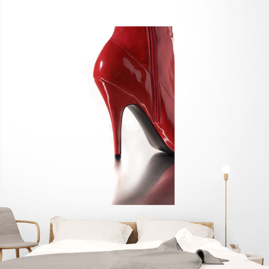 Red High Heel Wall Decal
