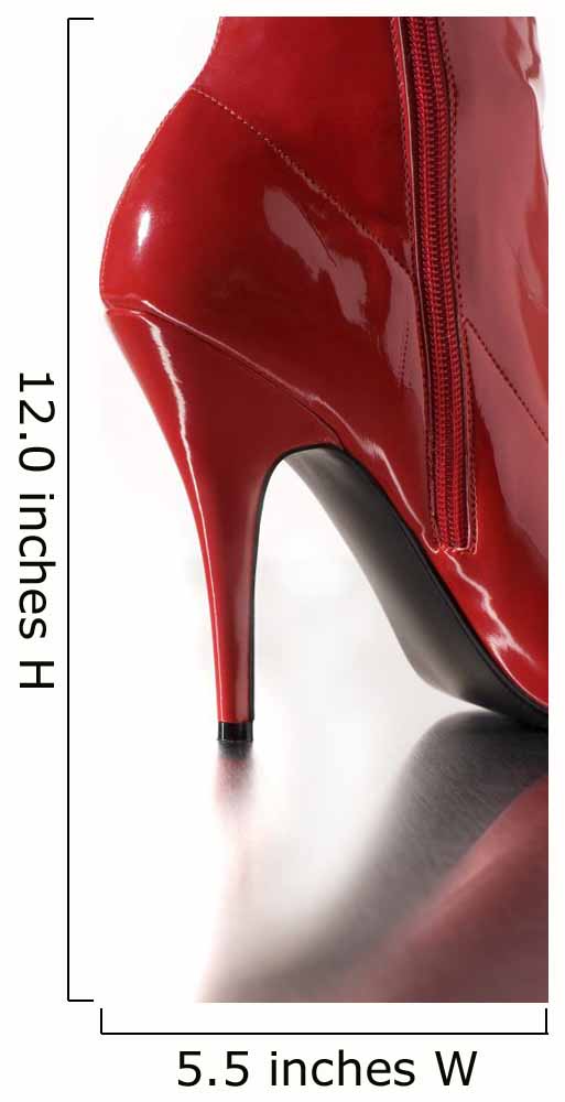 Red High Heel Wall Decal