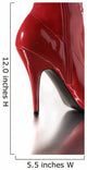 Red High Heel Wall Decal