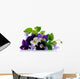 pansies and violets Wall Decal
