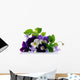 pansies and violets Wall Decal