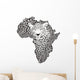 Symbol Africa in leopard camouflage Wall Decal