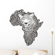 Symbol Africa in leopard camouflage Wall Decal