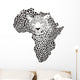 Symbol Africa in leopard camouflage Wall Decal