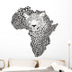Symbol Africa in leopard camouflage Wall Decal