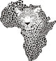 Symbol Africa in leopard camouflage Wall Decal