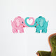 Elephants in love Wall Decal