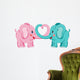 Elephants in love Wall Decal